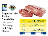 Argentinische Rinder-Steakhüfte im METRO Prospekt Argentinische Rinder-Steakhüfte von Pro Trace im aktuellen METRO Prospekt für 14,97 €