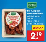 Bio Antipasti oder Bio Oliven von BioBio für 2,19 € bei Netto Marken-Discount im Angebot Bio Antipasti oder Bio Oliven von BioBio im aktuellen Netto Marken-Discount Prospekt