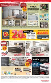 Matratze im hofmeister Prospekt in Böblingen Aktueller hofmeister Prospekt mit Matratze, "20% MÖBELRABATT AUF ALLES!", Seite 7