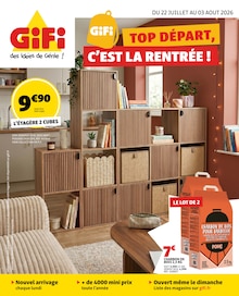 Catalogue Gifi à Pont-Sainte-Maxence cette semaine, valable du 22/07/2026 au 03/08/2026 Prospectus Gifi à Pont-Sainte-Maxence, "TOP DÉPART, C'EST LA RENTRÉE !", 23 pages de promos valables du 22/07/2026 au 03/08/2026