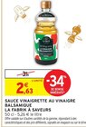 Sauce Vinaigrette au Vinaigre Balsamique - La Fabrik à Saveurs dans le catalogue Intermarché Hyper