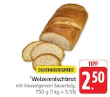 EDEKA - Weizenmischbrot Angebot im Prospekt Weizenmischbrot bei EDEKA im Prospekt "" für 2,50 €