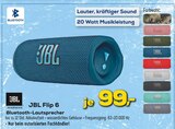 Flip 6 Bluetooth-Lautsprecher Angebote von JBL bei EURONICS Rheda-Wiedenbrück für 99,00 €