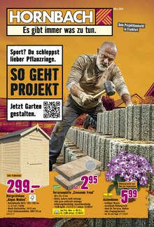 Hornbach Prospekt Dietzenbach "Sport? Du schleppst lieber Pflanzringe." mit 33 Seiten