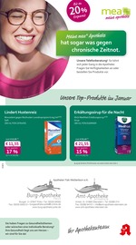 mea - meine apotheke Apotheken Prospekt der aktuellen Woche mit 4 Seiten, gültig von 01.01.2026 bis 31.01.2026, in Polle und Umgebung Aktueller mea - meine apotheke Apotheken Prospekt in Polle und Umgebung, "Unsere Januar-Angebote" mit 4 Seiten, 01.01.2026 - 31.01.2026