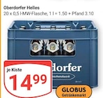Aktuelle Bier Angebote bei GLOBUS in Homburg Aktuelles Helles Angebot bei GLOBUS in Homburg ab 14,99 €