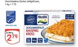 Schlemmerfilet Knusprig Kross Angebote von Frosta bei GLOBUS Wolfenbüttel für 2,79 €