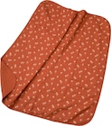 Decke aus Musselin mit Palmen-Muster, braun, ca. 1 x 1 m Angebote von ALANA bei dm-drogerie markt Coburg für 14,90 €