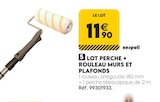 Lot Perche + Rouleau Murs et Plafonds - NESPOLI - Tout Faire à Laon Lot Perche + Rouleau Murs et Plafonds - NESPOLI en promo chez Tout Faire Laon à 11,90 €