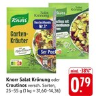 Salat Krönung Garten-Kräuter im Angebot bei E center in Nürtingen Salat Krönung Garten-Kräuter Angebote von Knorr bei E center Nürtingen für 0,79 €