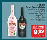 Irish Cream Likör im Angebot bei Marktkauf in Altenburg Irish Cream Likör Angebote von Baileys bei Marktkauf Altenburg für 9,99 €