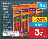 Aktuelles Kabanossi to go Angebot bei Netto Marken-Discount in Duisburg ab 0,99 €
