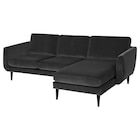 3er-Sofa mit Récamiere Djuparp dunkelgrau/schwarz Djuparp dunkelgrau Angebote von SMEDSTORP bei IKEA Kirchheim für 899,00 €