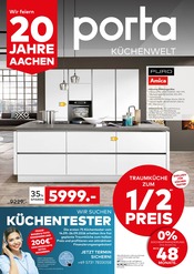 Küchenmöbel im porta Möbel Prospekt in Aachen Aktueller porta Möbel Prospekt mit Küchenmöbel, "PORTA KÜCHENWELT", Seite 1