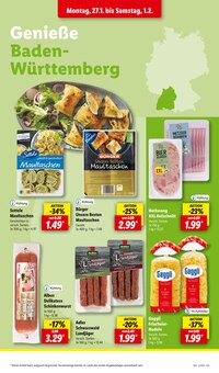 Wurst im Lidl Prospekt "LIDL LOHNT SICH" mit 59 Seiten (Reutlingen)