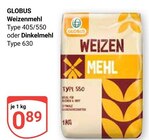 Weizenmehl Type 405/550 Angebote von GLOBUS bei GLOBUS Erlangen für 0,89 €