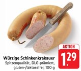 E center Worms - Würzige Schinkenkrakauer Angebot im Prospekt Würzige Schinkenkrakauer bei E center im Worms Prospekt für 1,29 €