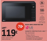 Micro-ondes monofonction - LG en promo chez E.Leclerc Dreux à 119,00 €