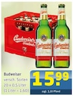 versch. Sorten im Angebot bei Getränke Arena in Herne versch. Sorten Angebote von Budweiser bei Getränke Arena Herne für 15,99 €