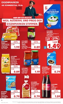 Kondensmilch Angebot im Kaufland Prospekt, gültig von 19.06.2025 bis 25.06.2025 Kondensmilch Angebot im aktuellen Kaufland Prospekt auf Seite 10