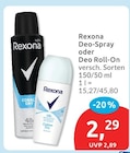 Deo-Spray von Rexona für 2,29 € bei budni im Angebot Deo-Spray von Rexona im aktuellen budni Prospekt