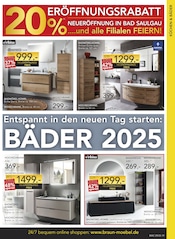 Badmöbel im BRAUN Möbel-Center Prospekt in Homburg Aktueller BRAUN Möbel-Center Prospekt mit Badmöbel, "NEUERÖFFNUNG", Seite 19