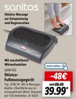 Shiatsu-Fußmassagegerät von SANITAS für 39,99 € bei Lidl im Angebot Shiatsu-Fußmassagegerät von SANITAS im aktuellen Lidl Prospekt