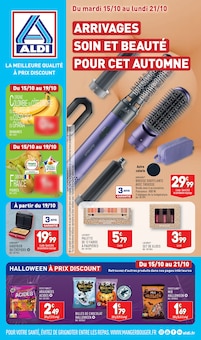 Prospectus Aldi à La Valette-du-Var, "ARRIVAGES SOIN ET BEAUTÉ POUR CET AUTOMNE", 28 pages de promos valables du 15/10/2024 au 21/10/2024