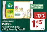 Haferbrot im ALDI SÜD Prospekt Das Pure von Nur Nur Natur im aktuellen ALDI SÜD Prospekt für 1,45 €