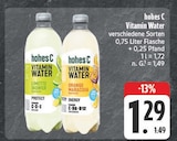 Vitamin Water Lime Ingwer Angebote von hohes C bei E center Weimar für 1,29 €
