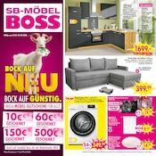 Aktueller SB Möbel Boss Prospekt mit Kuchen, "BOCK AUF NEU - BOCK AUF GÜNSTIG!", Seite 1