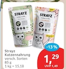 Katzennahrung von Strayz im aktuellen budni Prospekt