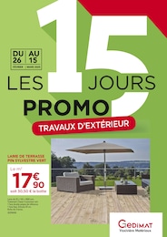 Prospectus Gedimat à Linards: "LES 15 JOURS PROMO : TRAVAUX D'EXTÉRIEUR", 12} pages, 26/02/2025 - 15/03/2025