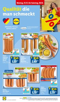 Wiener Würstchen im Lidl Prospekt "LIDL LOHNT SICH" mit 38 Seiten (Bochum)