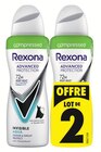 Déodorant Advanced Protection Invisible Aqua - Rexona en promo chez Super U Tours à 3,20 €