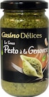 Sauce Pesto à la Genovese - CASINO DELICES en promo chez Géant Casino Aubervilliers à 1,45 €