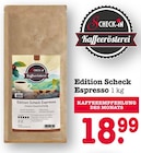 Edition Scheck Espresso Angebote von Check-in Kaffeerösterei bei E center Oberursel für 18,99 €