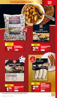 Promo Saucisses cocktail dans le catalogue Lidl du moment à la page 11