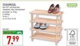Schuhregal von Kesper für 7,99 € bei Marktkauf im Angebot Schuhregal von Kesper im aktuellen Marktkauf Prospekt