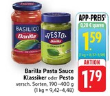 Pasta Sauce Klassiker im Angebot bei EDEKA in Schwäbisch Hall Pasta Sauce Klassiker Angebote von Barilla bei EDEKA Schwäbisch Hall für 1,59 €