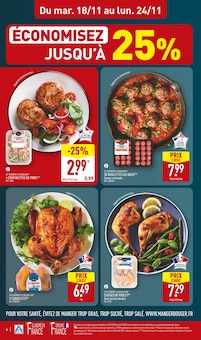 Promotion Kaki dans le prospectus Aldi, valable du 18/11/2025 au 24/11/2025 Promo Kaki dans le catalogue Aldi du moment à la page 4