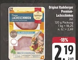 Original Radeberger Premium-Lachsschinken Angebote von Radeberger bei E center Zwickau für 2,19 €