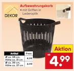 Aufbewahrungskorb im Netto Marken-Discount Prospekt Aufbewahrungskorb von DEKOR im aktuellen Netto Marken-Discount Prospekt für 4,99 €