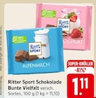 Schokolade Bunte Vielfalt Angebote von Ritter Sport bei EDEKA Ludwigshafen für 1,11 €