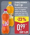 Fruit 2 go von Franken Brunnen für 0,99 € bei ALDI Nord im Angebot Fruit 2 go von Franken Brunnen im aktuellen ALDI Nord Prospekt