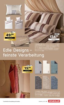 Bettwäsche im Segmüller Prospekt "Wohndesign - Inspirierende Ideen für Ihr Zuhause" mit 32 Seiten (München)