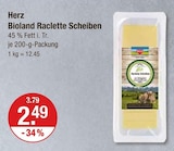 Bioland Raclette Scheiben im V-Markt Prospekt Bioland Raclette Scheiben von Herz im aktuellen V-Markt Prospekt für 2,49 €