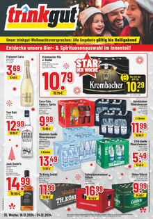 Trinkgut Prospekt der Woche "Aktuelle Angebote" Seite 1, 16.12.2024 bis 24.12.2024 für Bonn Aktueller Trinkgut Prospekt "Aktuelle Angebote" Seite 1 von 14 Seiten für Bonn