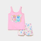 Ensemble pyjama short débardeur coton rose fille en promo chez La Halle Ensemble pyjama short débardeur coton rose fille dans le catalogue La Halle