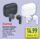 Bluetooth-Kopfhörer "Freedom Light II" im diska Prospekt Bluetooth-Kopfhörer "Freedom Light II" von hama im aktuellen diska Prospekt für 14,99 €